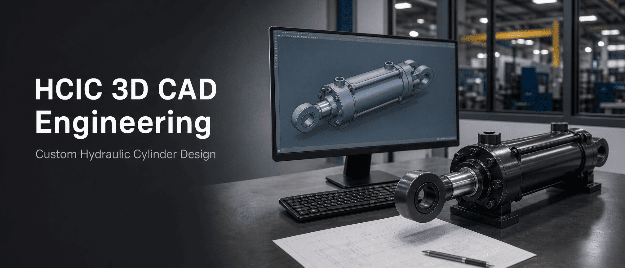 HCIC värskendab kohandatud hüdrosilindrite jaoks oma 3D CAD-tehnilist ressurssi
