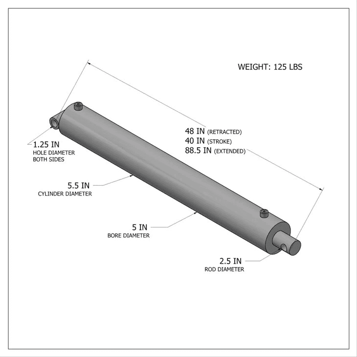 Hüdrauliline möödavooluta silinder
